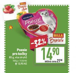 Billa Poesie pro kočky nabídka