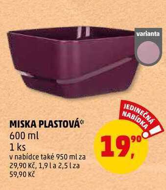 Penny Market Miska plastová, 1 ks nabídka