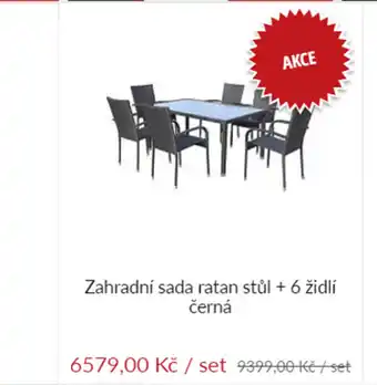 Baumax Zahradní sada ratan stůl nabídka