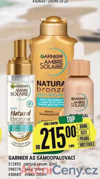 Garnier as samoopalovací