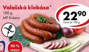 CBA Valašská klobása, 100 g nabídka