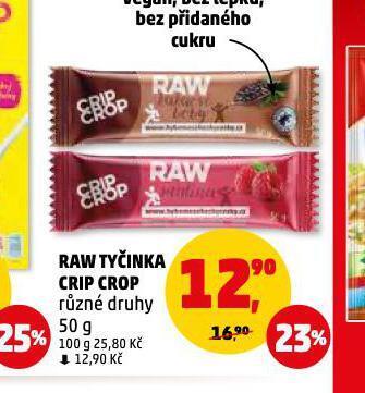 Penny Market Raw tyčinka crip crop nabídka
