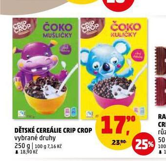 Penny Market Dětské cereálie crip crop nabídka