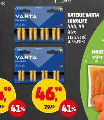 Penny Market Baterie varta longlife nabídka