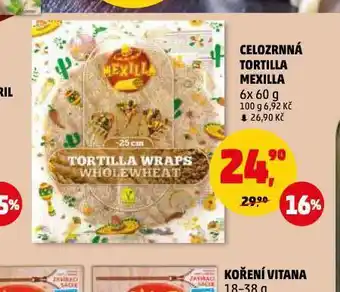 Penny Market Celozrnná tortilla nabídka