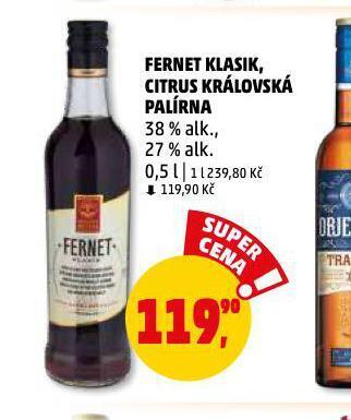 Penny Market Fernet klasik nabídka