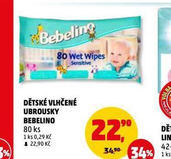Penny Market Bebelino dětské vlhčené ubrousky nabídka