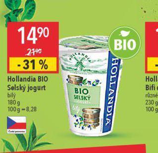 Globus Hollandia bio selský jogurt nabídka