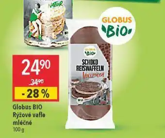 Globus Globus bio řážové vafle mléčné nabídka