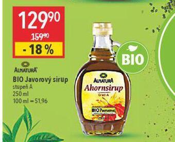 Globus Bio javorový sirup nabídka