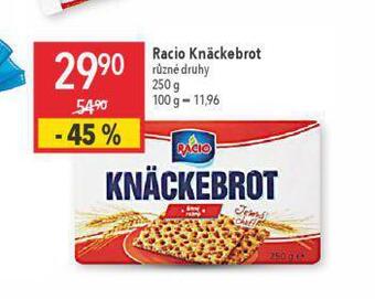 Globus Racio knäckebrot nabídka