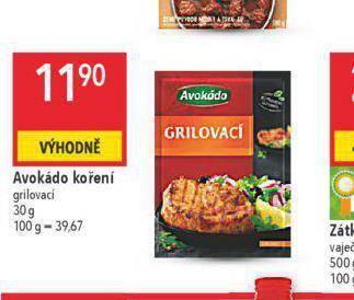 Globus Avokádo koření nabídka