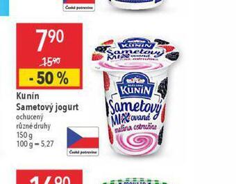 Globus Kunín smetanový jogurt nabídka