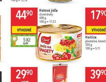 Globus Viva hotové jídlo nabídka