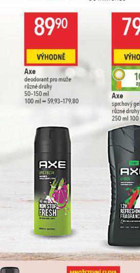 Globus Axe deodorant nabídka