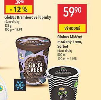 Globus Globus mléčný mražený krém, sorbet nabídka
