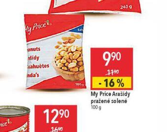 Globus My price arašídy pražené solené nabídka