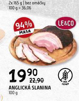 Terno Anglická slanina nabídka