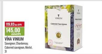 Ratio Vína vinium, 3 l nabídka