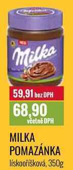 Ratio Milka pomazánka, 350 g nabídka