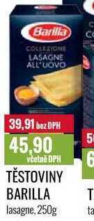 Ratio Těstoviny barilla, 250 g nabídka