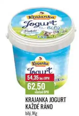 Ratio Krajanka jogurt každé ráno bílý, 1 kg nabídka