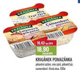 Ratio Krajánek pomazánka, 100 g nabídka