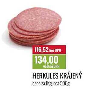 Ratio Herkules krájený, cena za 1 kg nabídka