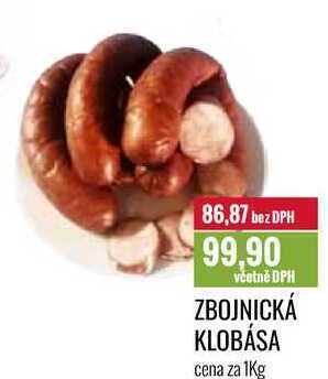 Ratio Zbojnická klobása, cena za 1 kg nabídka