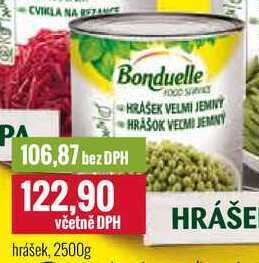 Ratio Bonduelle hrášek, 2500 g nabídka