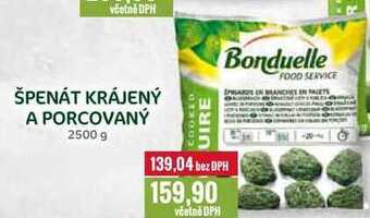 Ratio Špenát krájený a porcovaný, 2500 g nabídka