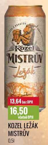Ratio Kozel ležák mistrův, 0,5 l nabídka
