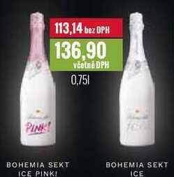 Ratio Bohemia sekt ice pink!, bohemia sekt ice, 0,75 l nabídka