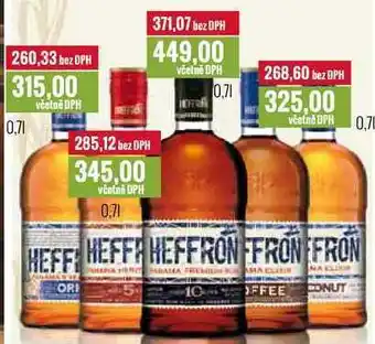 Ratio Heffron, 0,7 l nabídka