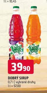 Terno Dobrý sirup nabídka