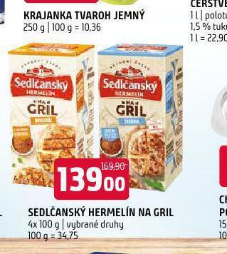 Terno Sedlčanský hermelín na gril nabídka