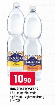 Terno Hanácká kyselka nabídka