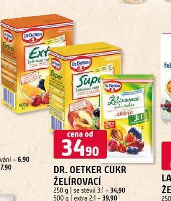 Terno Dr. oetker cukr želírovací se stévií 3:1 nabídka
