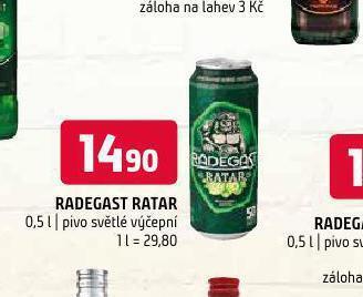 Terno Pivo radegast ratar nabídka