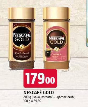 Terno Nescafé gold instantní káva nabídka