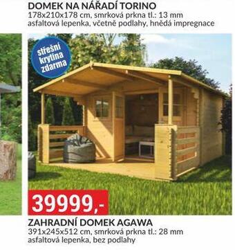 Baumax Zahradní domek agawa nabídka