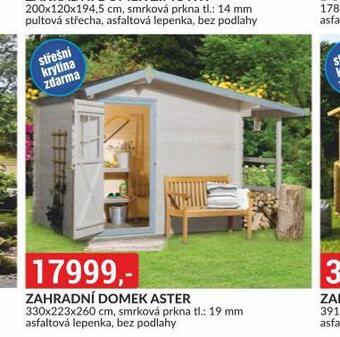 Baumax Zahradní domek aster nabídka