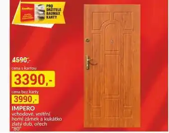 Baumax Vchodové dveře imero nabídka