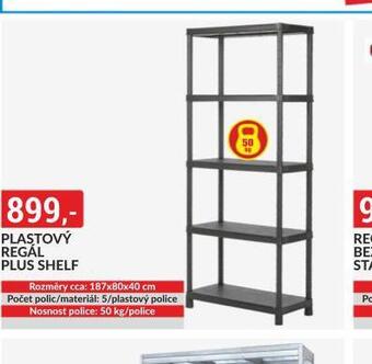 Baumax Plastový regál plus shelf nabídka