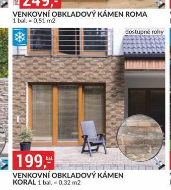 Baumax Venkovní obkladový kámen koral nabídka