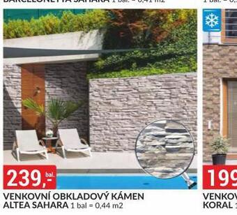 Baumax Venkovní obkladový kámen altea sahara nabídka