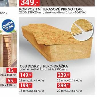 Baumax Osb desky nabídka