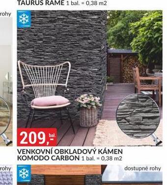 Baumax Venkovní obkladový kámen komodo carbon nabídka