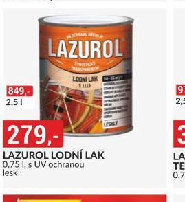 Baumax Lazurol lodní lak nabídka