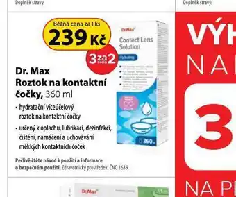 Dr. max roztok na kontaktní čočky
